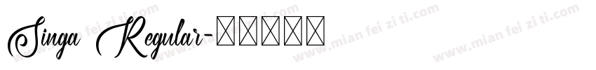 Singa Regular字体转换